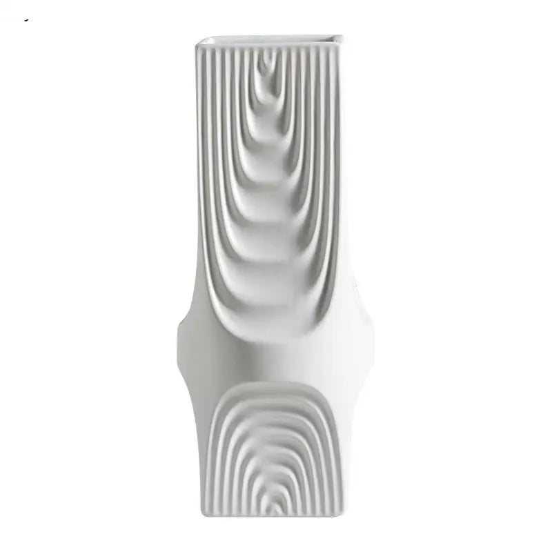 Light Luxury Tree Pattern Ceramic Vase Matte Home Decoration Modern Simulation Flower Arrangement Accessories Countertop Vase