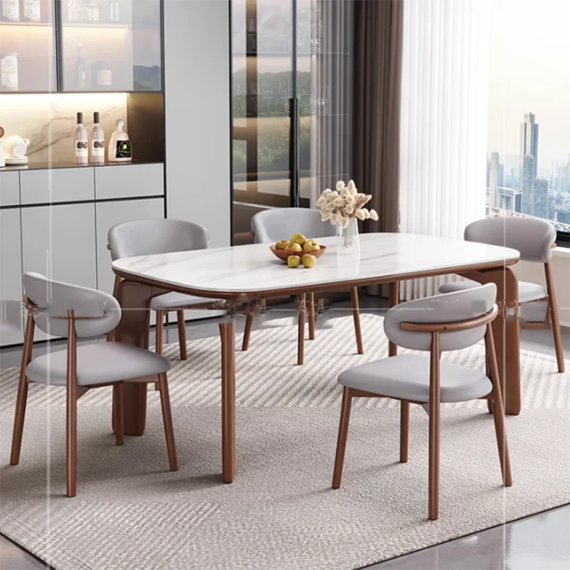 Floor Modern Room Table Kitchen Party Christmas Nordic Restaurant Dinner Table Center Design Mesas De Comedor Home Furniture