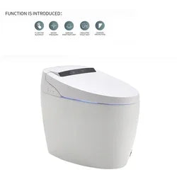 Auto flush clean function one piece commode s-trap ceramic smart wc toilet