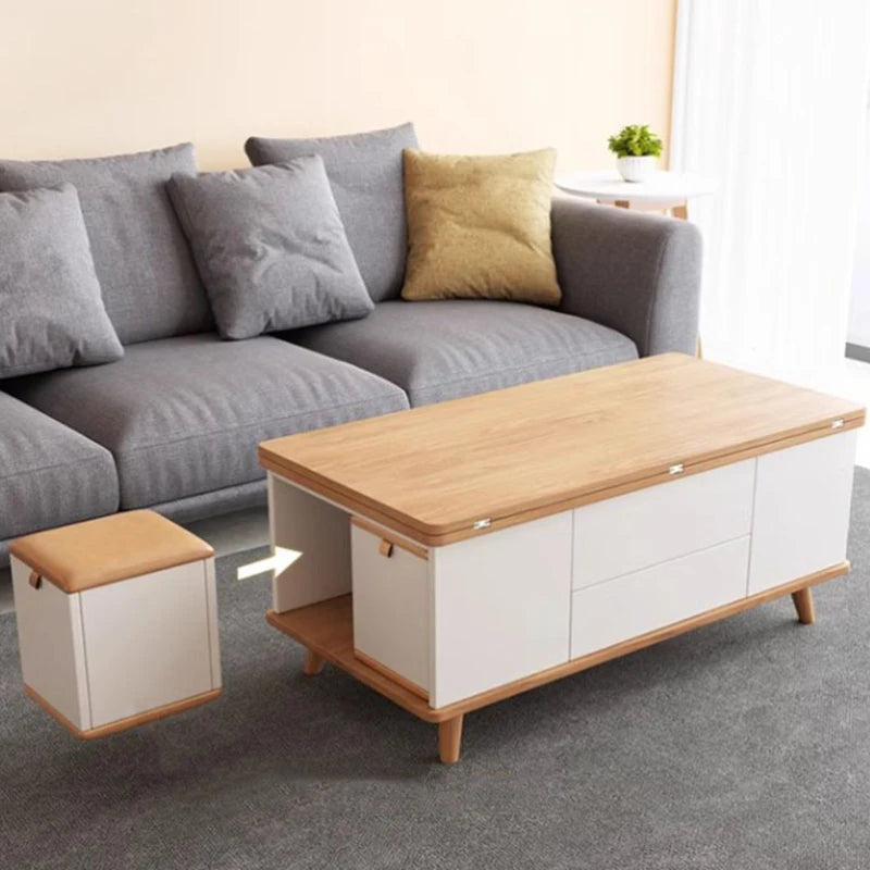 Nordic Aesthetic Coffee Table Square Modern Organizer Room Mobile Coffee Table Minimalist Apartamento Couchtisch Furniture