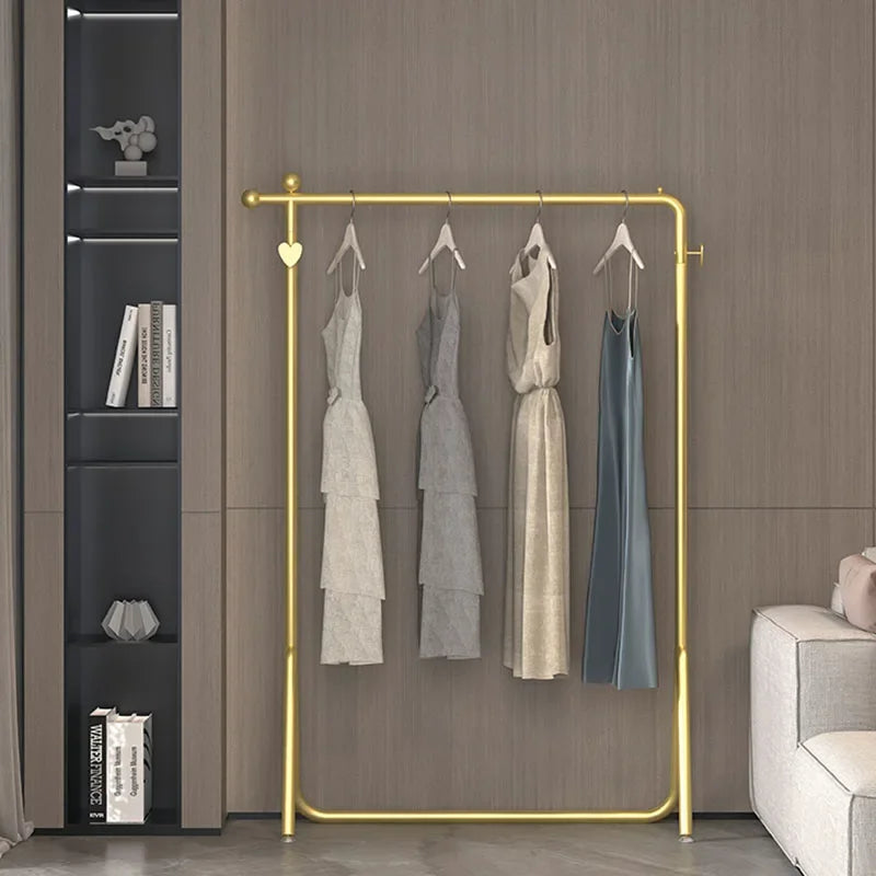 Gold  Clothes Rack Drying Organizer Wet Luxury Clothes Rack Minimalist Heavy Duty Perchero De Pie Clothes Hanger