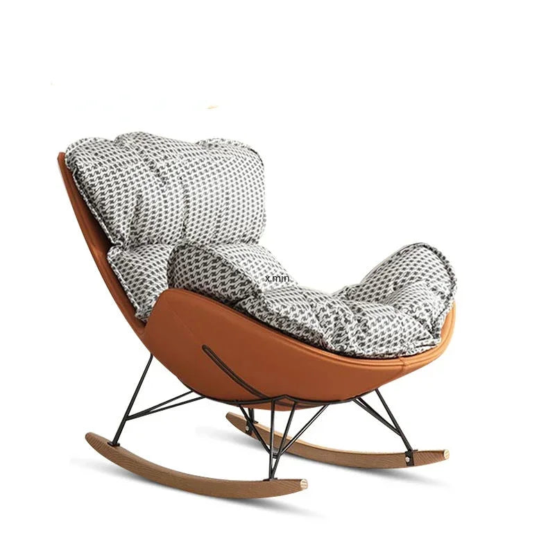 Rocking Chair Reclining Chair Adult Living Room   Home Single Lounge Lazy Sofa Lobster Snail Chair  Furniture كرسي استرخاء