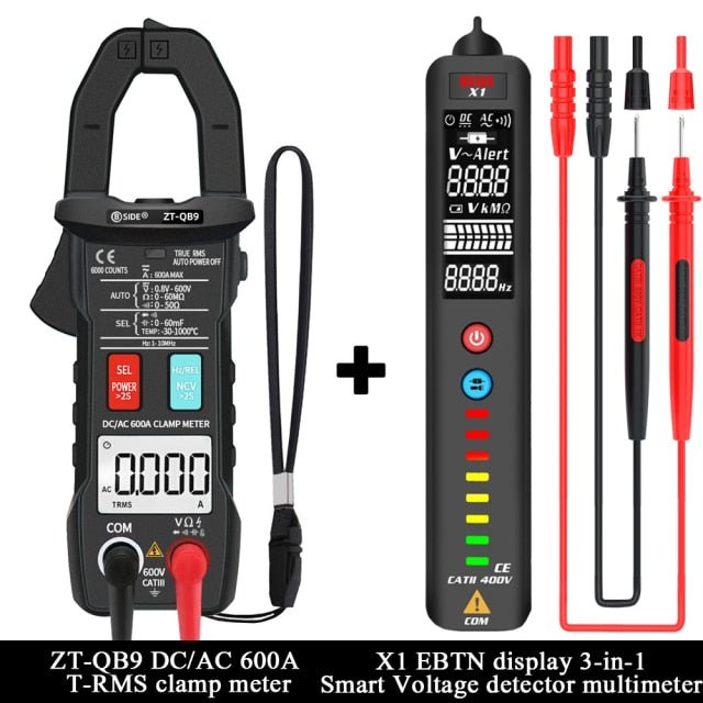 Digital Clamp Meter 600A Current True RMS Smart Plier ammeter Auto Rang 6000 Multimeter DC AC Voltage Hz Ohm NCV Tester-6