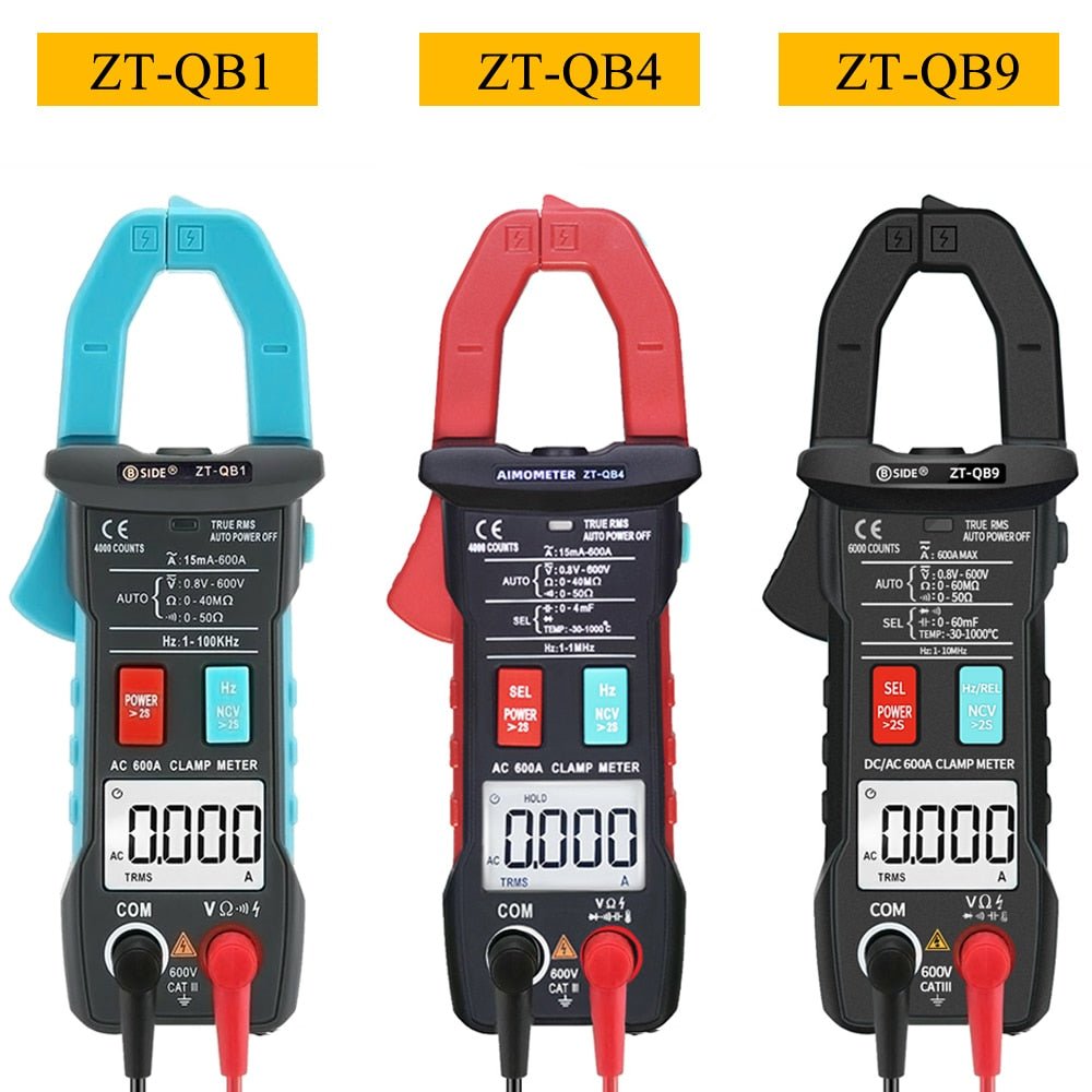 Digital Clamp Meter 600A Current True RMS Smart Plier ammeter Auto Rang 6000 Multimeter DC AC Voltage Hz Ohm NCV Tester-0