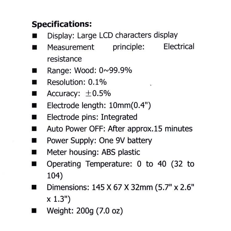 Digital Wood Moisture Meter EMT01 Professional 0~99.9% Timber Hygrometer Portable Tool LCD Display Timber Damp Detector-3