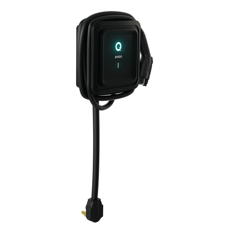 EVIQO Level 2 EV Charger Plug In Version (240V) | 48 AMP Home Charging Station, 25' Cable, 38" NEMA 14-50-1