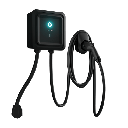 EVIQO Level 2 EV Charger Plug In Version (240V) | 48 AMP Home Charging Station, 25' Cable, 38" NEMA 14-50-0