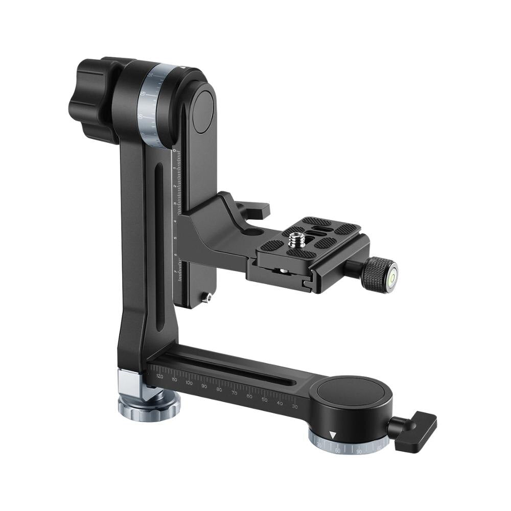 Professional Metal Gimbal Tripod Head 360° Panoramic Head with 100mm Movable Horizontal Axis,Arca-Swiss Standard QR Plate-0